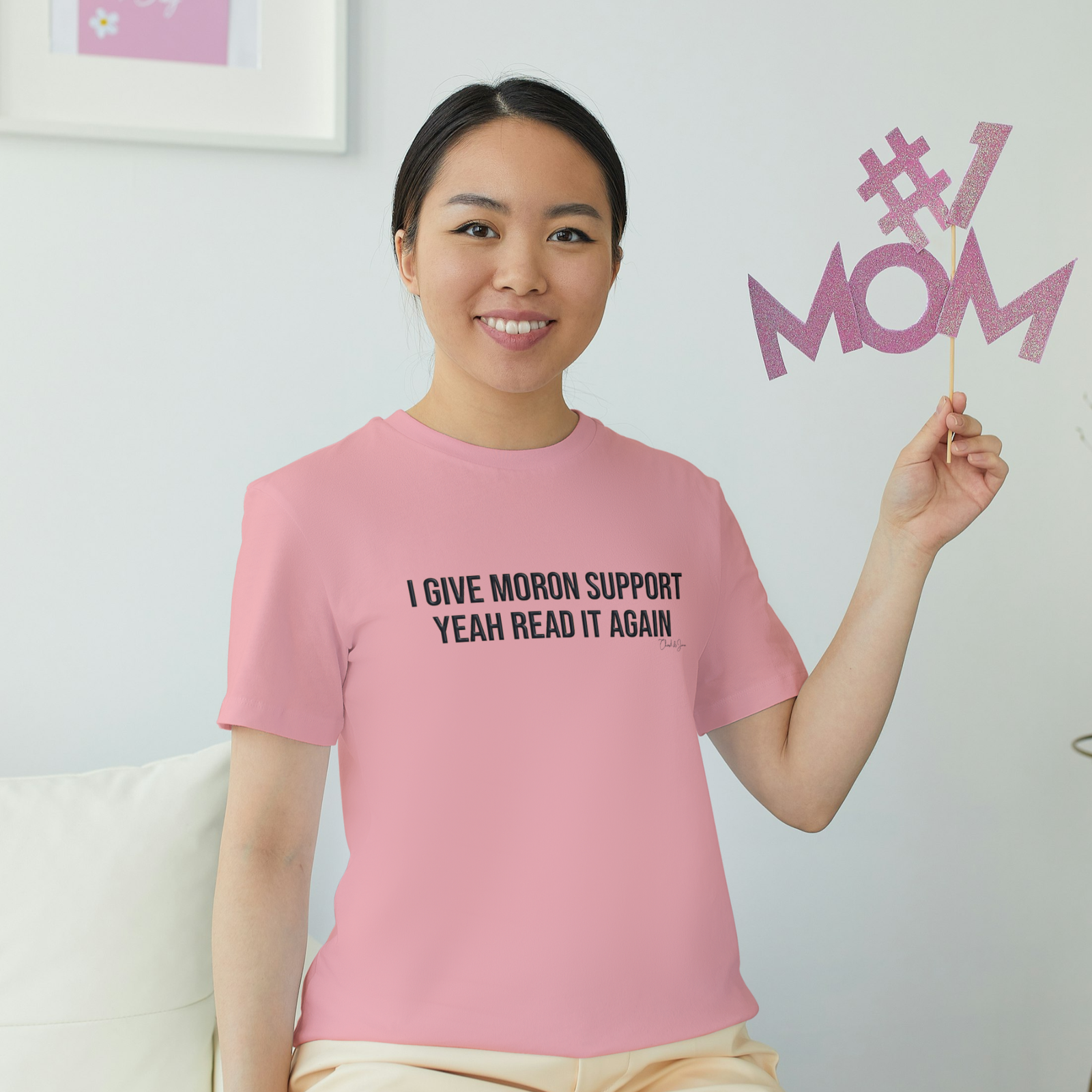 I Give Moron Support Women's T-shirt - Image 3