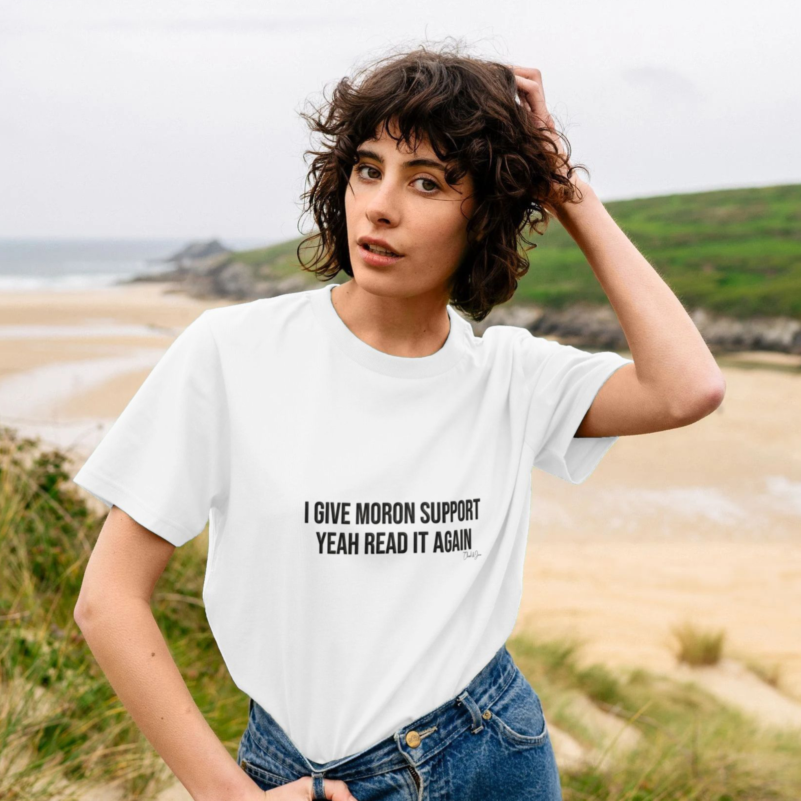 I Give Moron Support Women's T-shirt - Image 5