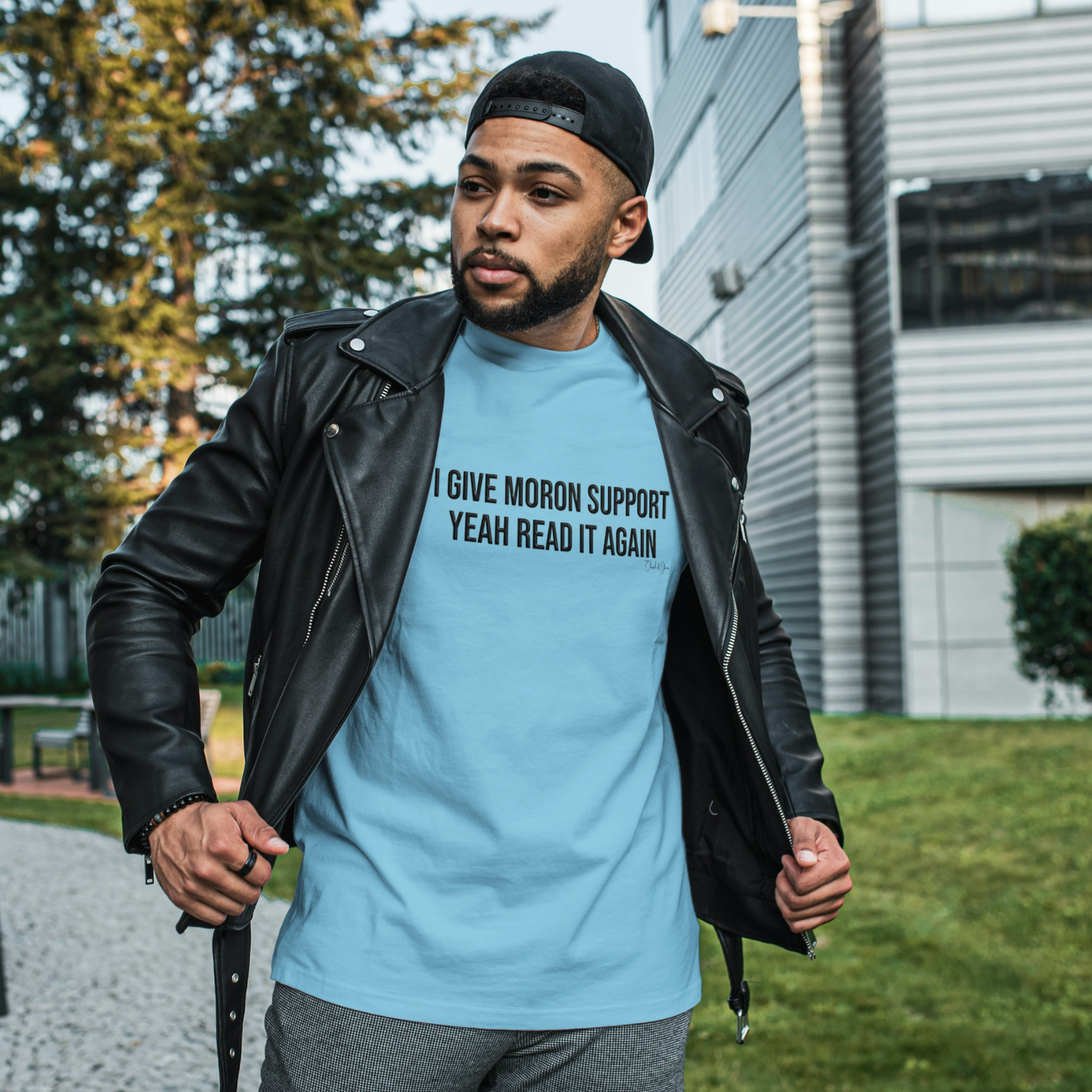 I Give Moron Support Men's T-shirt