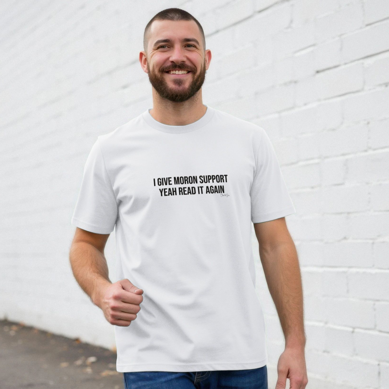 I Give Moron Support Men's T-shirt - Image 3