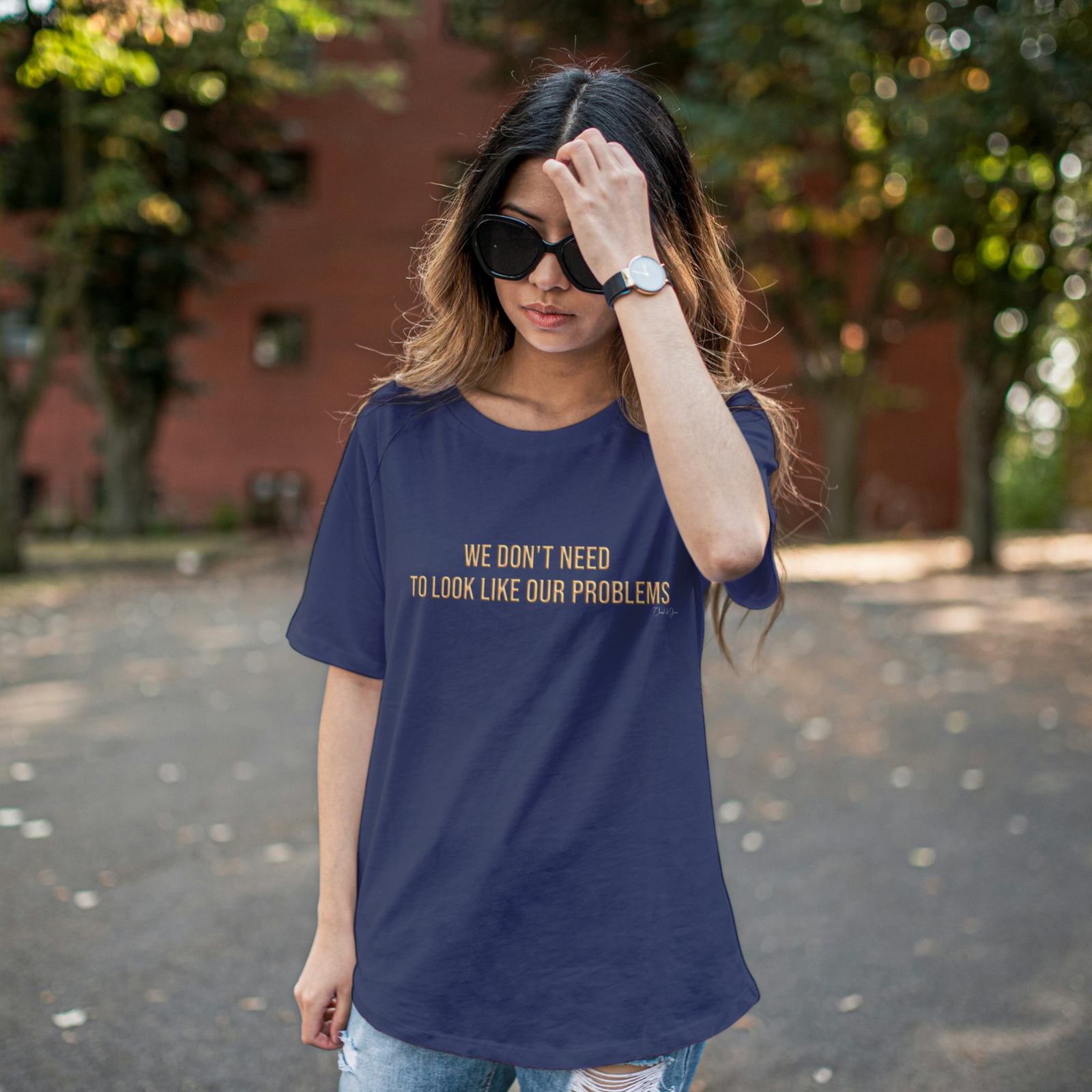 We Don’t Need To Look Women's T-shirt - Image 3